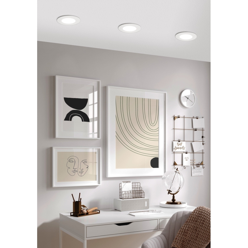 Eglo - LED-dimbare inbouwspot LED/5W/230V + afstandsbediening Ø 12 cm