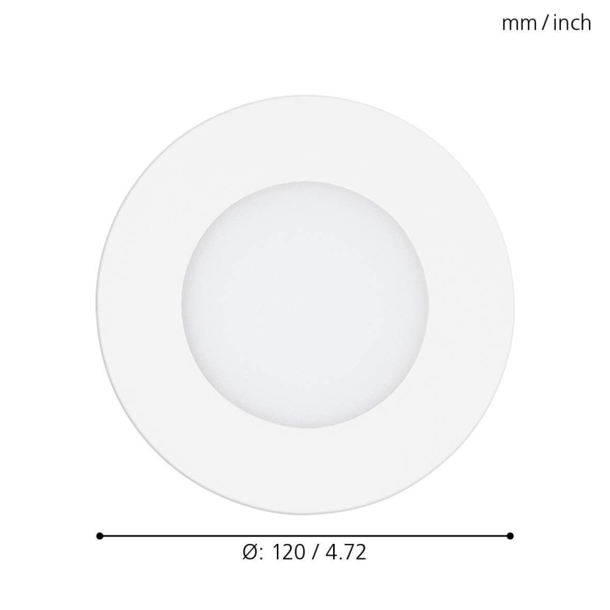 Eglo - LED Inbouwspot dimbaar LED/5W/230V + AB