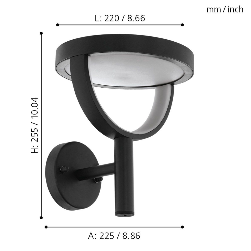 Eglo 98234 - LED Buitenwandlamp FRANCARI-C LED/15W/230V IP44