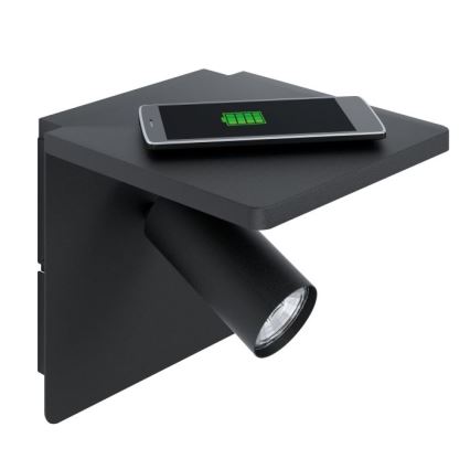 Eglo - LED wandlamp met draadloos opladen 1xGU10/5W/230V