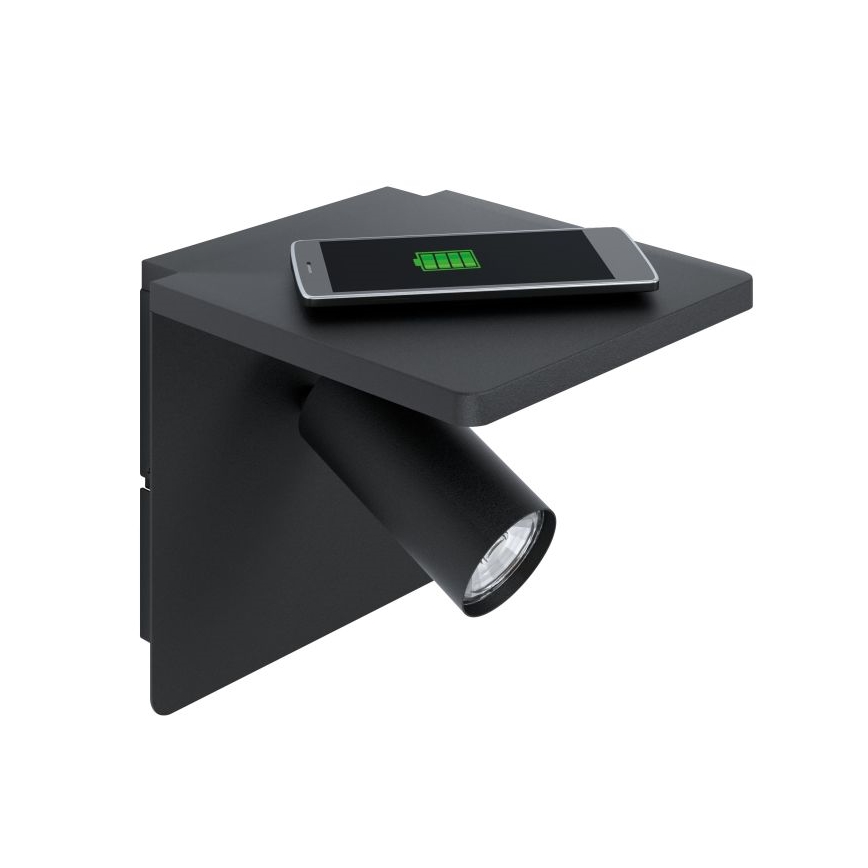 Eglo - LED wandlamp met draadloos opladen 1xGU10/5W/230V