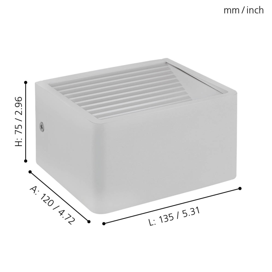 Eglo - LED Wandlamp voor buiten LED/6W/230V IP55