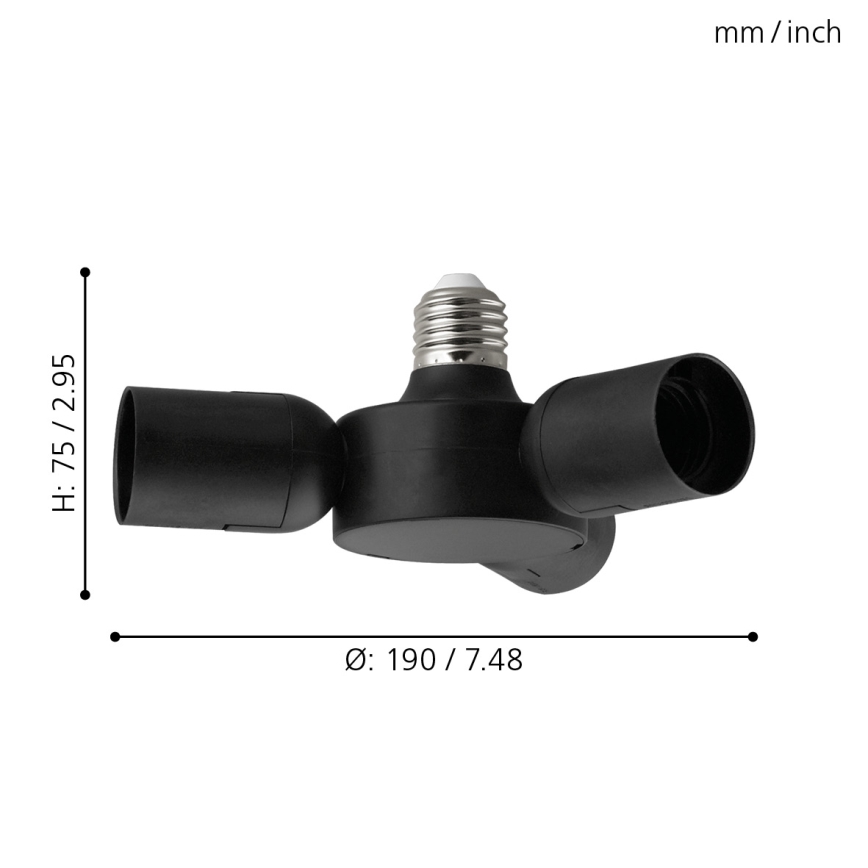 Eglo - Fittingverdeler 3xE27/20W
