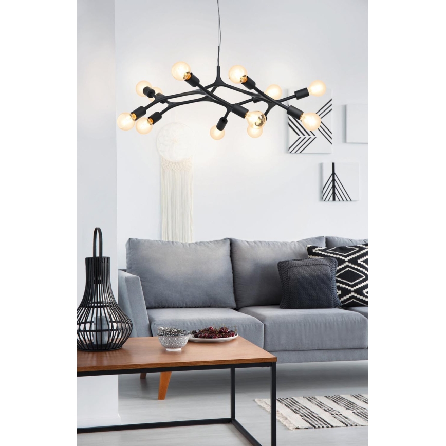Eglo - Hanglamp aan koord 12xE27/60W/230V