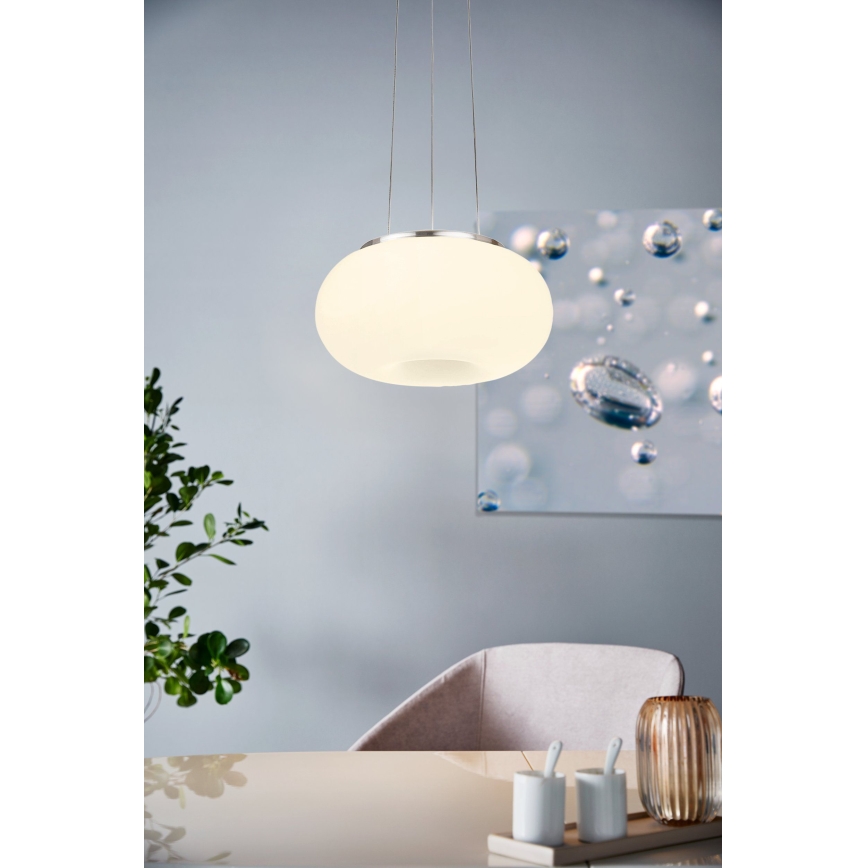 Eglo - LED RGB Dimbare hanglamp aan een koord OPTICA-C LED/21W/230V diameter 37,5 cm