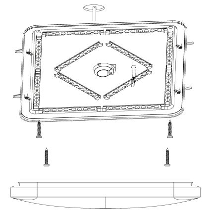 Eglo - LED Plafondverlichting LED/49,5W/230V