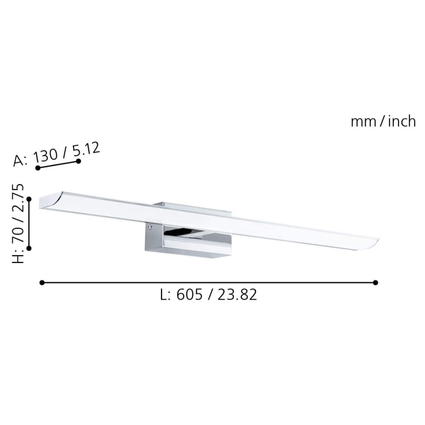 Eglo - LED RGB Dimbaar badkamer verlichting LED/15,6W/230V IP44 + afstandsbediening