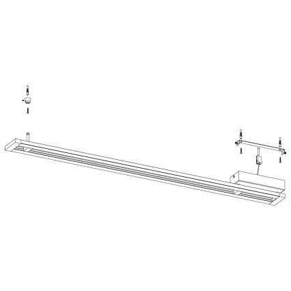 Eglo - LED Plafondverlichting dimbaar LED/27W/230V