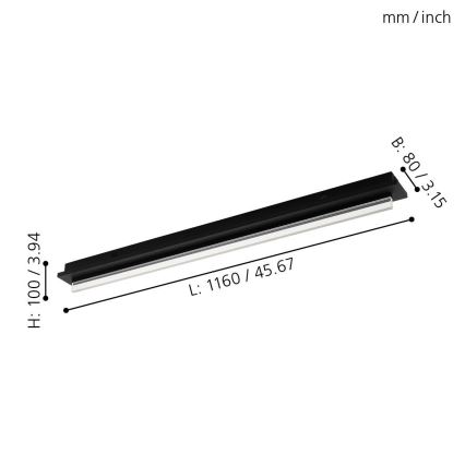 Eglo 98494 - LED plafondlamp SPADAFORA LED/25W/230V