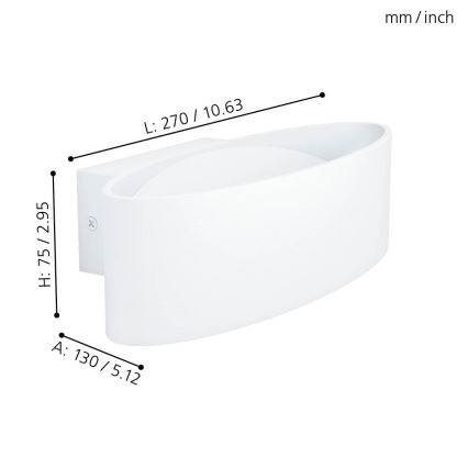 Eglo - LED Wandlamp LED/10W/230V