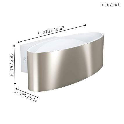 Eglo - LED Wandlamp LED/10W/230V