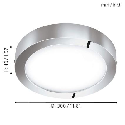 Eglo - Dimbare LED RGB Plafond Lamp FUEVA-C LED/21W/230V