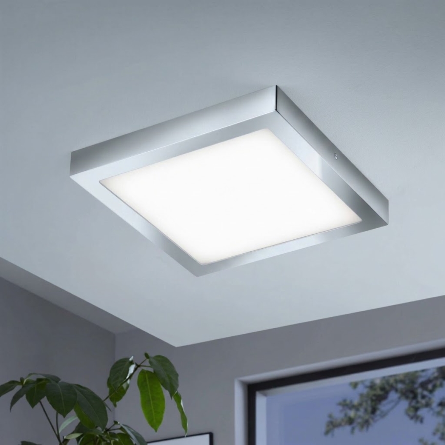 Eglo - LED RGBW dimbare plafondlamp FUEVA-C LED/21W/230V Bluetooth IP44 30x30 cm