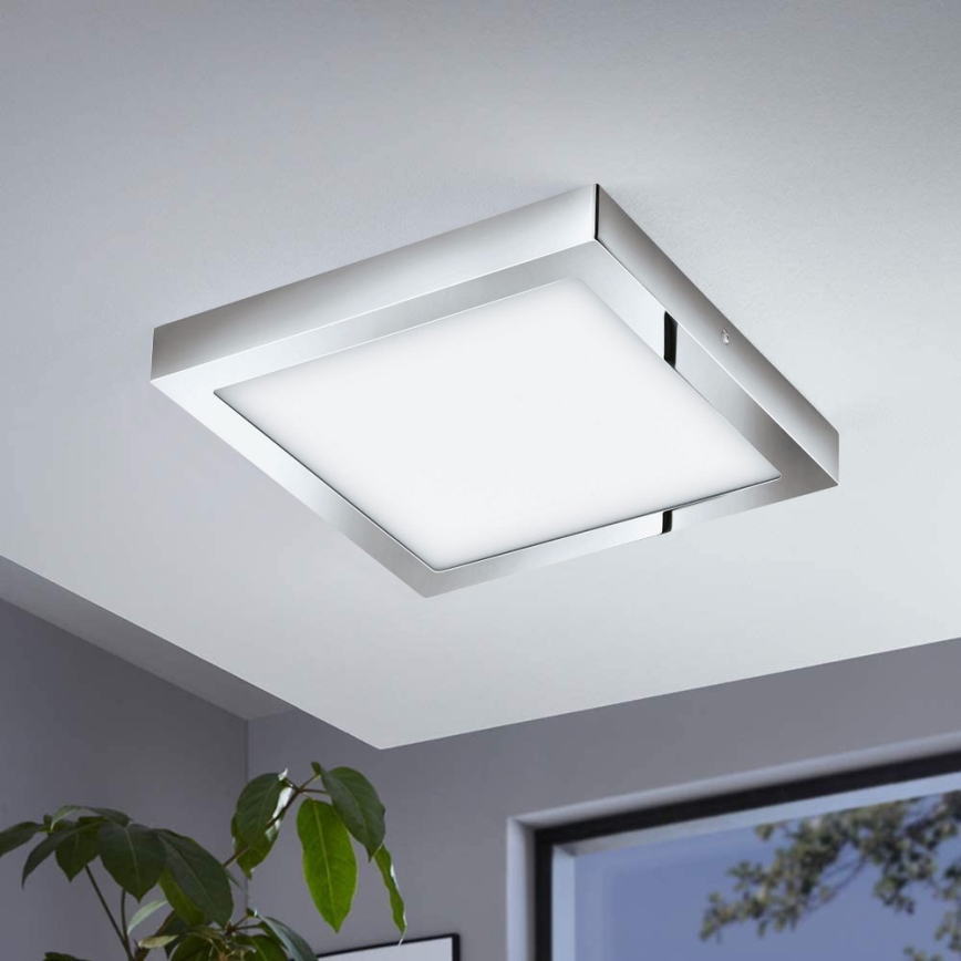 Eglo - LED RGBW Dimbare plafondlamp FUEVA-C LED/21W/230V Bluetooth IP44
