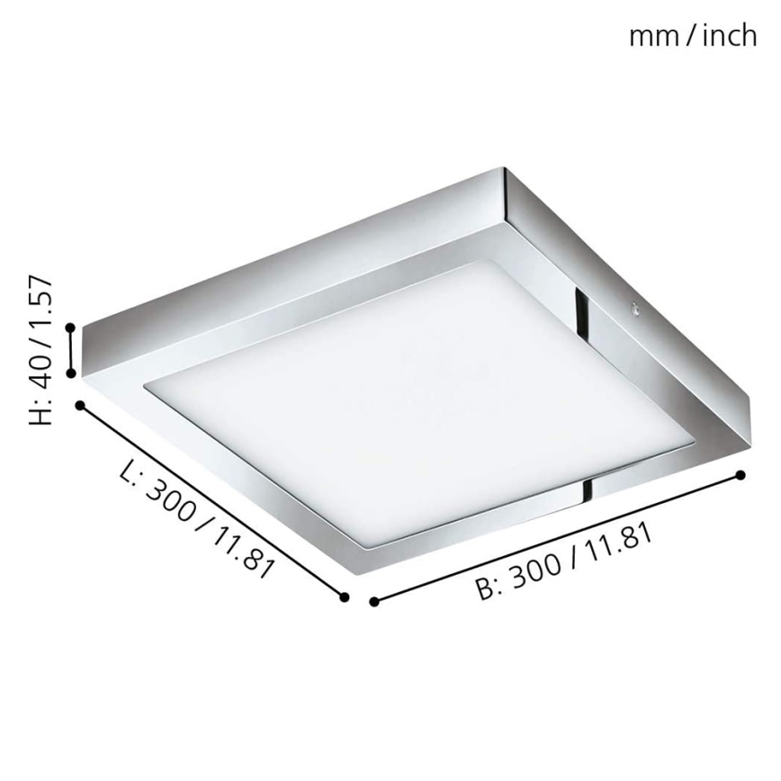 Eglo - LED RGBW Dimbare plafondlamp FUEVA-C LED/21W/230V Bluetooth IP44
