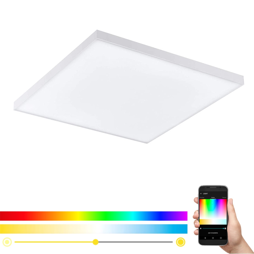 Eglo - Dimbare LED RGB plafondlamp TURCONA-C LED/15W/230V + afstandsbediening