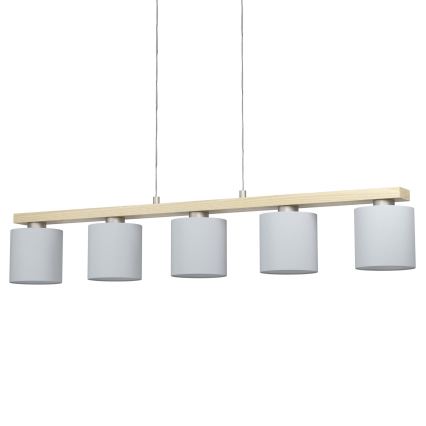 Eglo - Hanglamp aan koord 5xE27/28W/230V