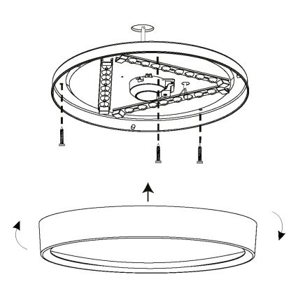 Eglo - LED Plafondlamp LED/16,8W/230V