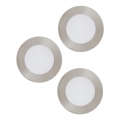 Eglo 98632 - SET 3x LED-inbouwspot FUEVA 3xLED/5W/230V Ø 12 cm