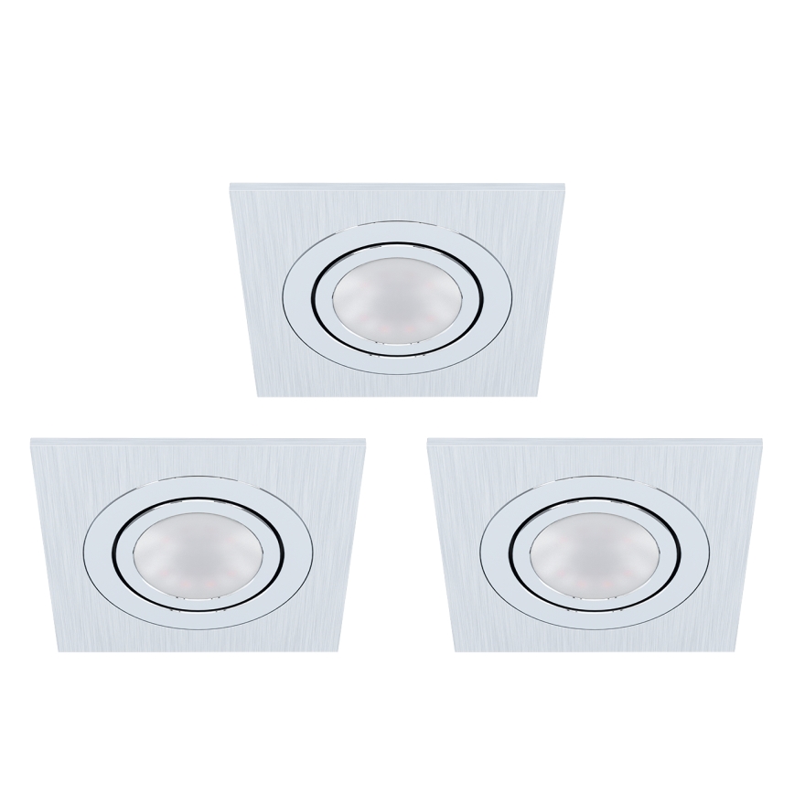 Eglo - SET 3xLED Inbouwverlichting AREITIO 3xGU10/5W/230V