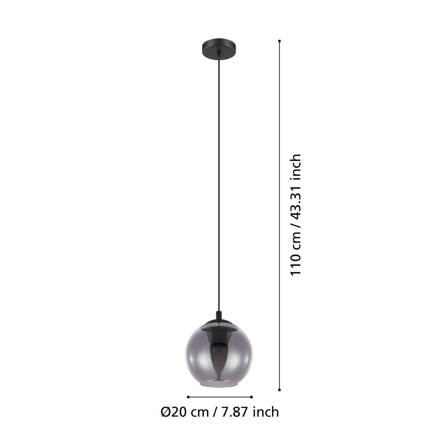 Eglo - Hanglamp aan koord 1xE27/40W/230V