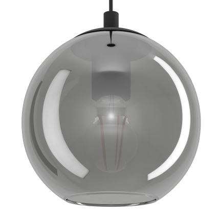 Eglo - Hanglamp met kabel 10xE27/40W/230V zwart/glanzend chroom