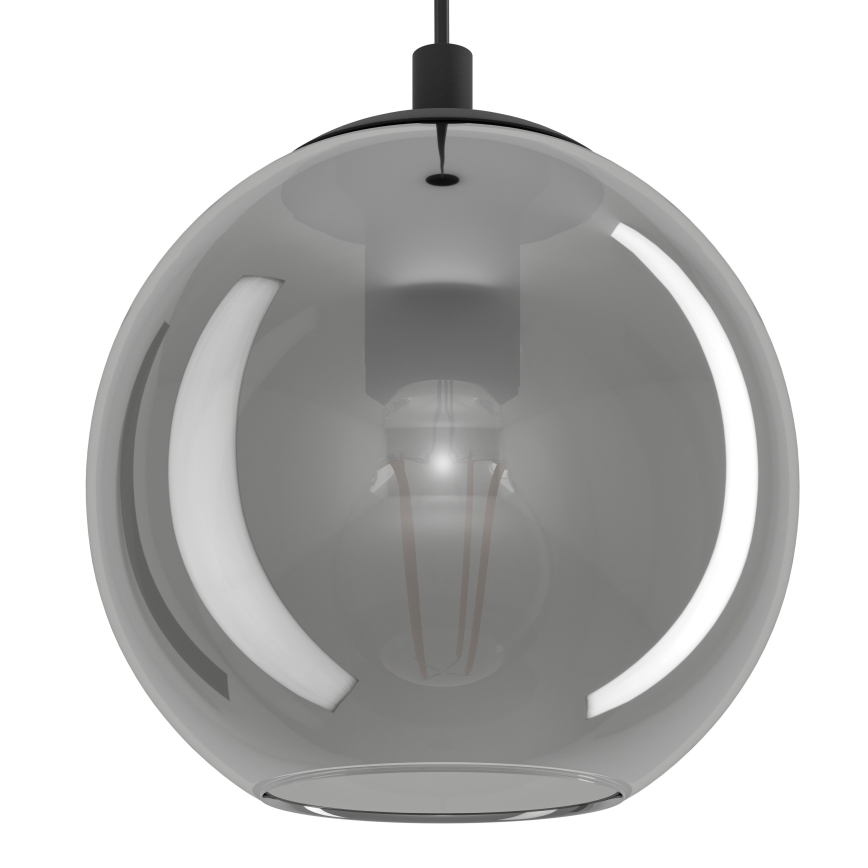 Eglo - Hanglamp met kabel 10xE27/40W/230V zwart/glanzend chroom