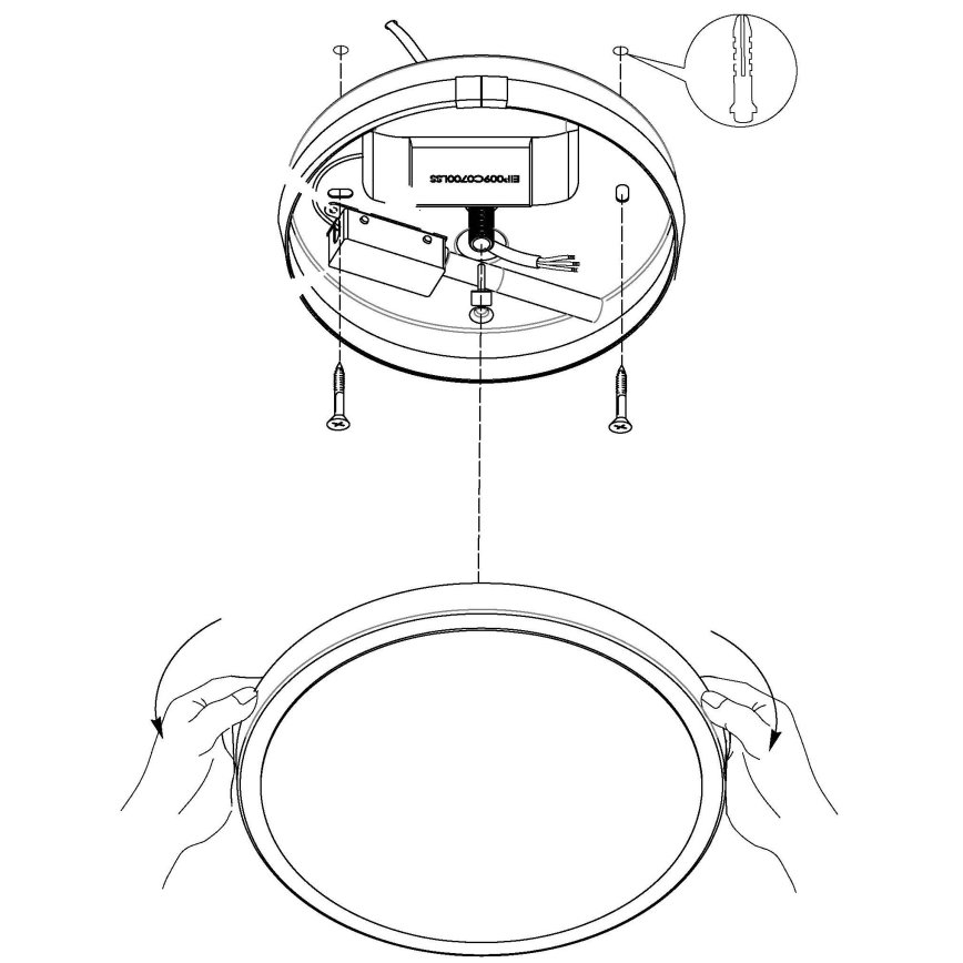 Eglo - LED Plafondlamp LED/8,6W/230V