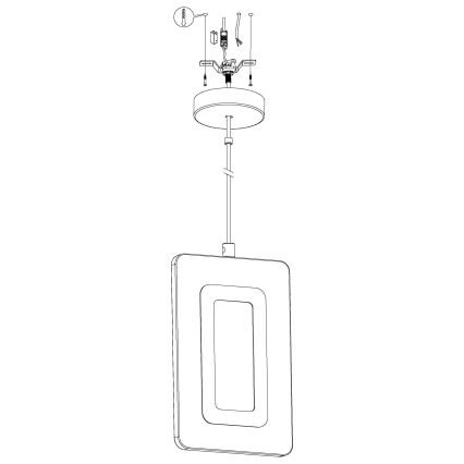 Eglo 98678 - LED-hanglamp met kabel ENALURI LED/5,4W/230V