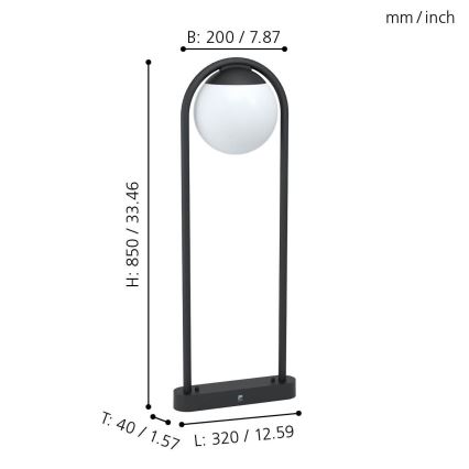 Eglo - Buitenlamp 1xE27/28W/230V IP44