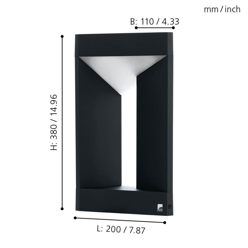 Eglo - LED Wandlamp voor buiten LED/10W/230V IP54