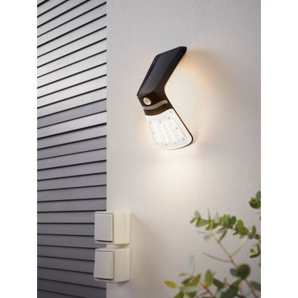Eglo - LED Solarlicht met sensor LED/2W/3,7V 1200 mAh IP44