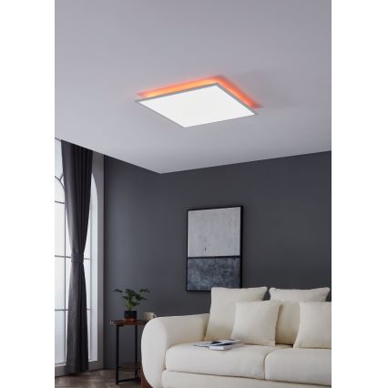 Eglo - RGBW dimbare plafondlamp LED/32,5W/230V 2700-6500K 60x60 cm + afstandsbediening