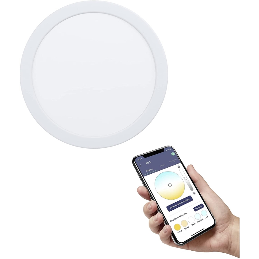 Eglo - LED dimbare inbouw badkamerlamp LED/16,5W/230V IP44 ZigBee