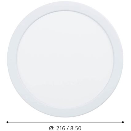 Eglo - LED dimbare inbouw badkamerlamp LED/16,5W/230V IP44 ZigBee