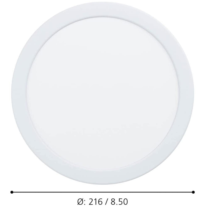 Eglo - LED dimbare inbouw badkamerlamp LED/16,5W/230V IP44 ZigBee