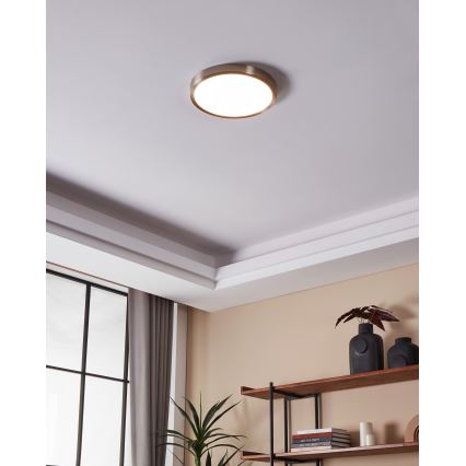Eglo - Dimbare LED-plafondlamp voor de badkamer LED/19,5W/230V 2700-6500K IP44 ZigBee Ø 28,5 cm