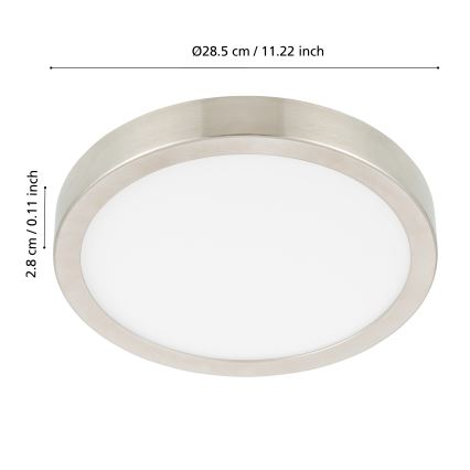 Eglo - Dimbare LED Badkamer Plafond Lamp LED/19,5W/230V 2700-6500K IP44 ZigBee