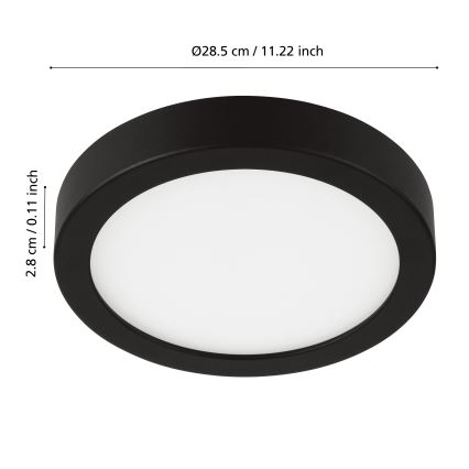 Eglo - LED-dimbaar badkamerarmatuur LED/19,5W/230V IP44 ZigBee diam. 28,5 cm