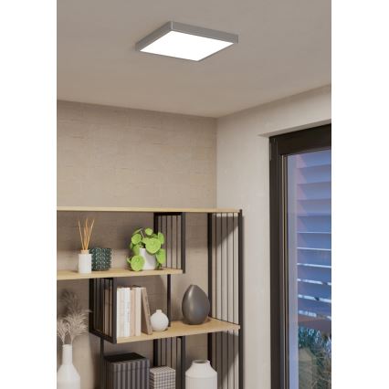 Eglo - Dimbare LED-plafondlamp voor badkamer LED/19,5W/230V 2700-6500K IP44 ZigBee 28,5x28,5 cm