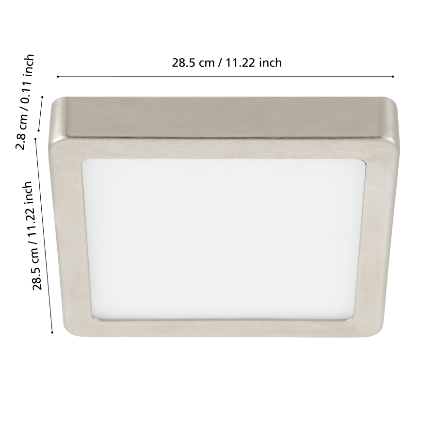 Eglo - Dimbare LED-plafondlamp voor badkamer LED/19,5W/230V 2700-6500K IP44 ZigBee 28,5x28,5 cm