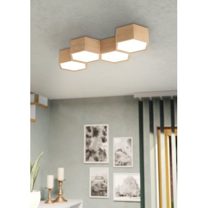 Eglo - Plafond Lamp 4xE27/9W/230V