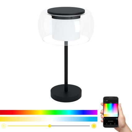 Eglo 99024 - LED RGB Dimbare tafellamp BRIAGLIA-C LED/15W/230V