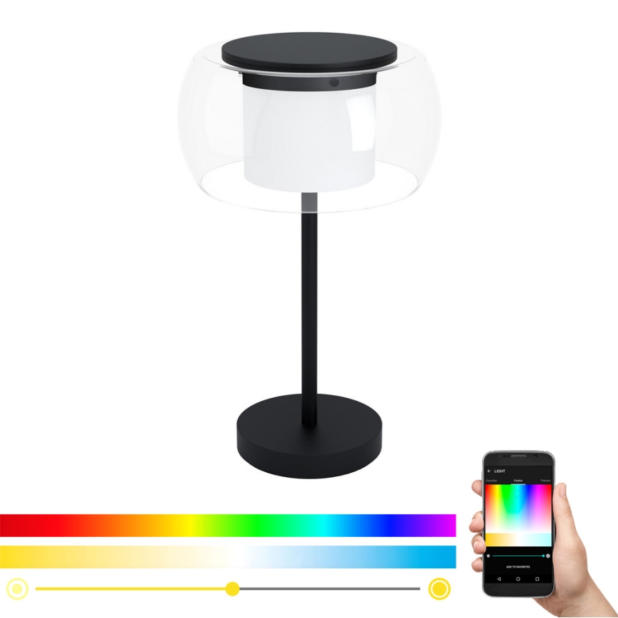 Eglo 99024 - LED RGB Dimbare tafellamp BRIAGLIA-C LED/15W/230V