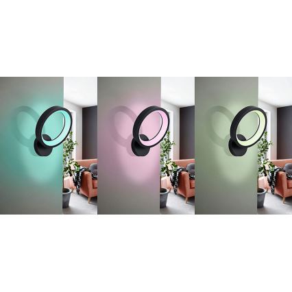 Eglo - LED RGB Dimbare wandlamp MARGHERA-C LED/16W/230V