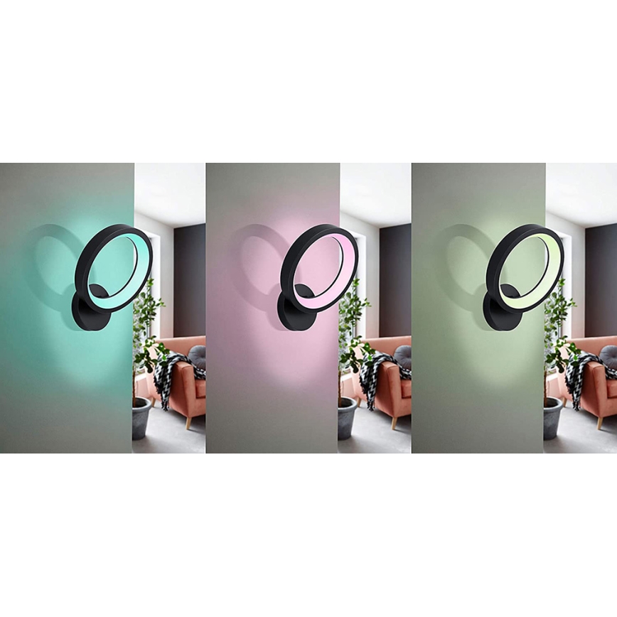 Eglo - LED RGB Dimbare wandlamp MARGHERA-C LED/16W/230V