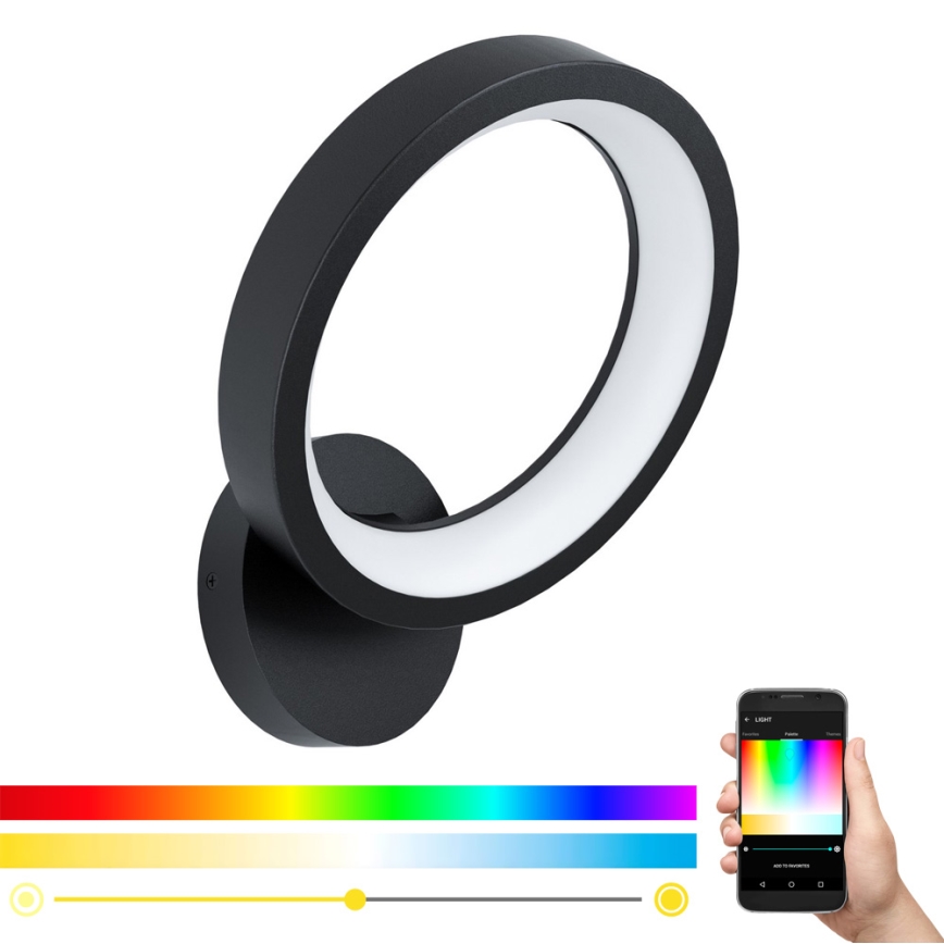 Eglo - LED RGB Dimbare wandlamp MARGHERA-C LED/16W/230V