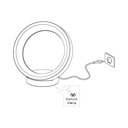 Eglo - LED RGB Tafellamp dimbaar MARGHERA-C LED/16W/230V