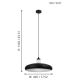 Eglo - LED RGB Dimbare hanglamp aan koord TABANERA-C 1xE27/9W/230V