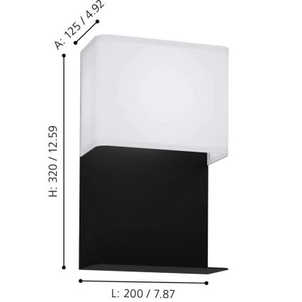 Eglo 99069 - LED-wandlamp met plank GALDAKAO LED/5,4W/230V